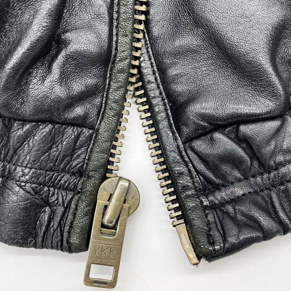 Vtg Extremely Rare Marc Buchanan Pelle Leather/Seude Mens Size-42 Bomber Jacket - Picture 8 of 12